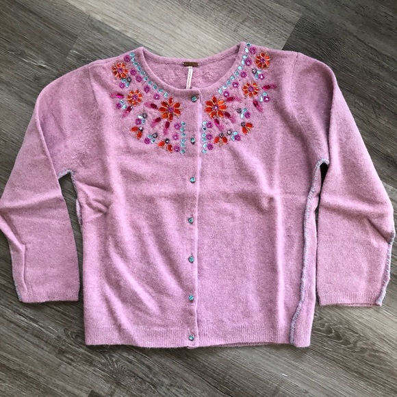 Free People Sweaters - Free People Rhinestone Cardigan